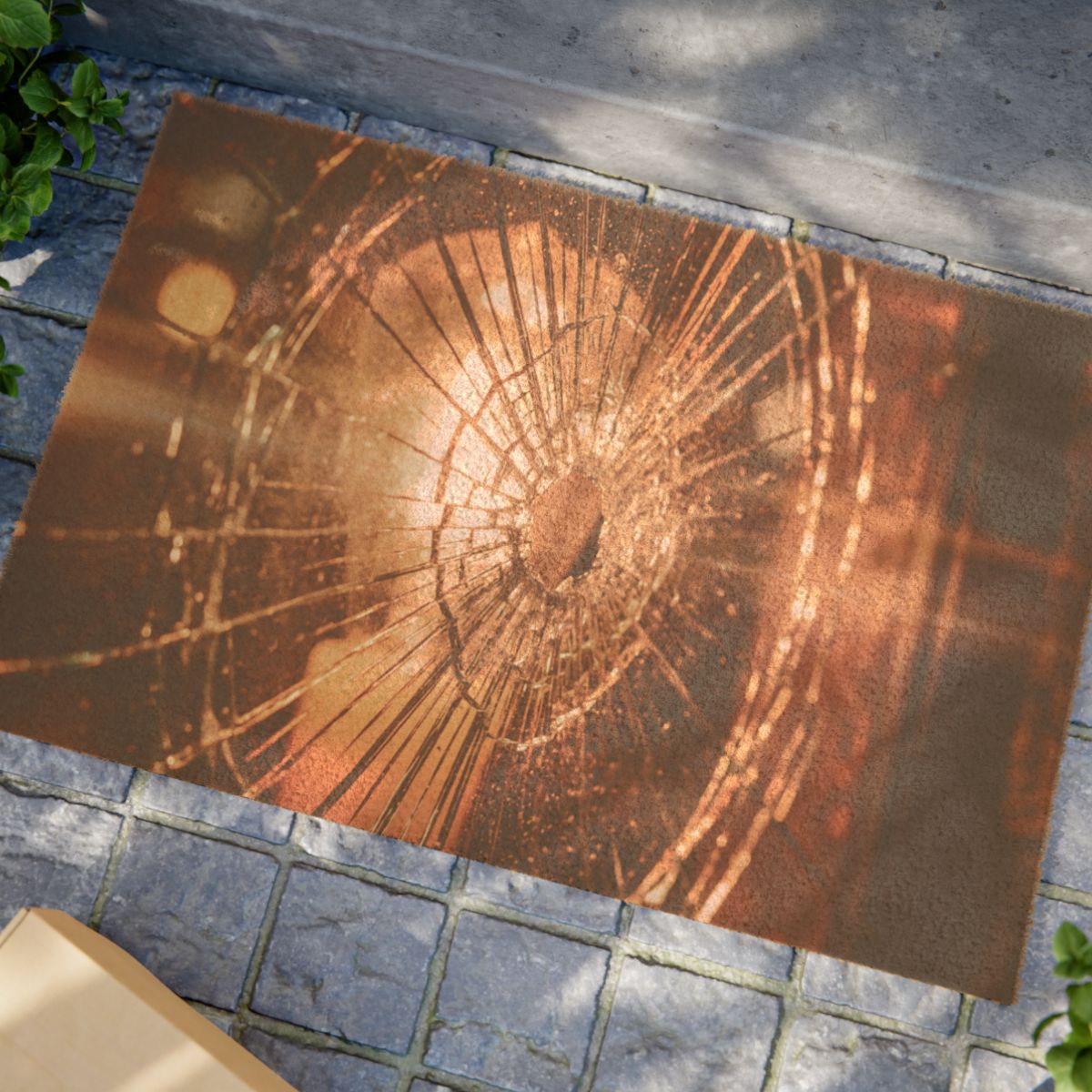 Doormat - Fractured Light - Golden Glass Aesthetic |...