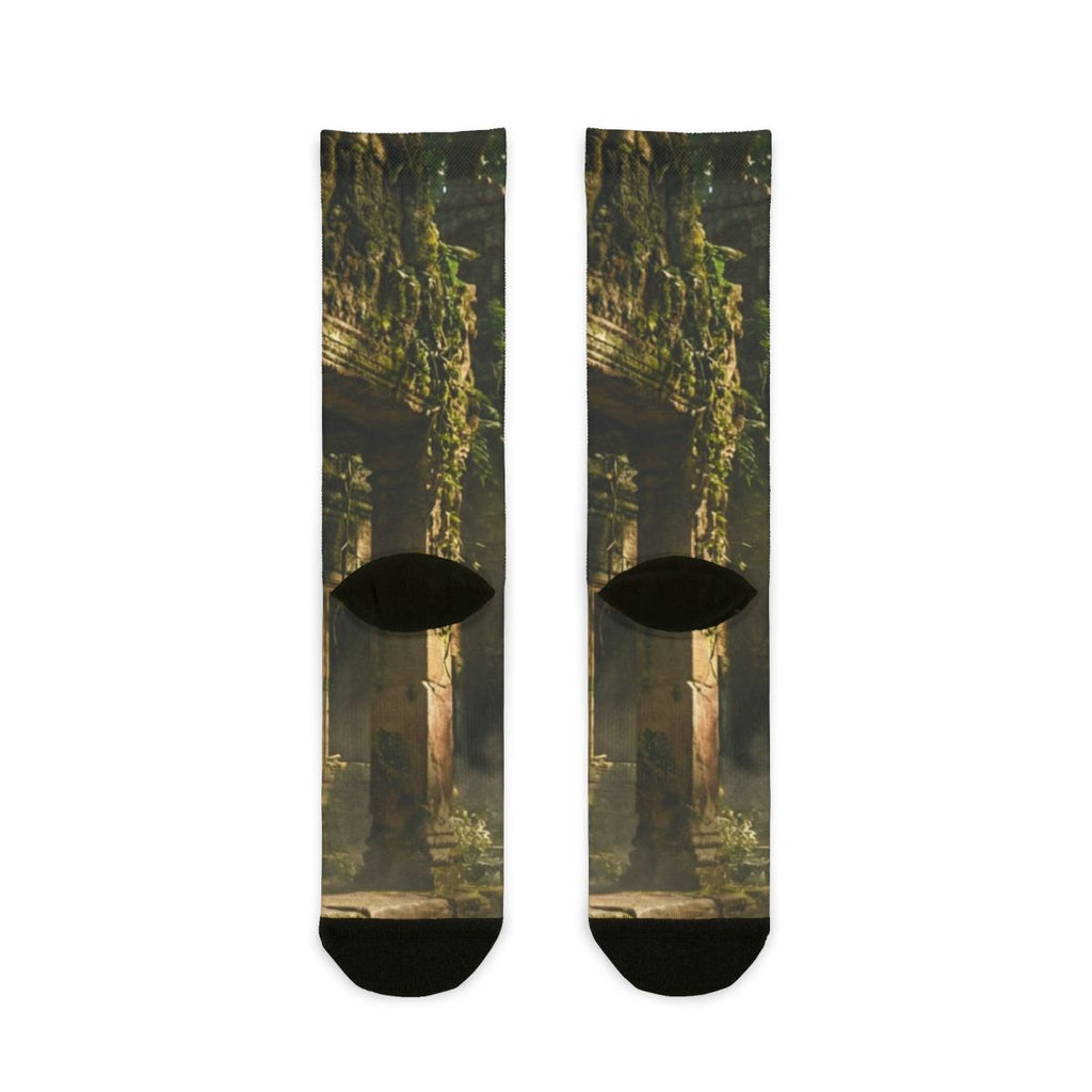 Sublimation Crew Socks - Lost Sanctuary | Echovira Gallery