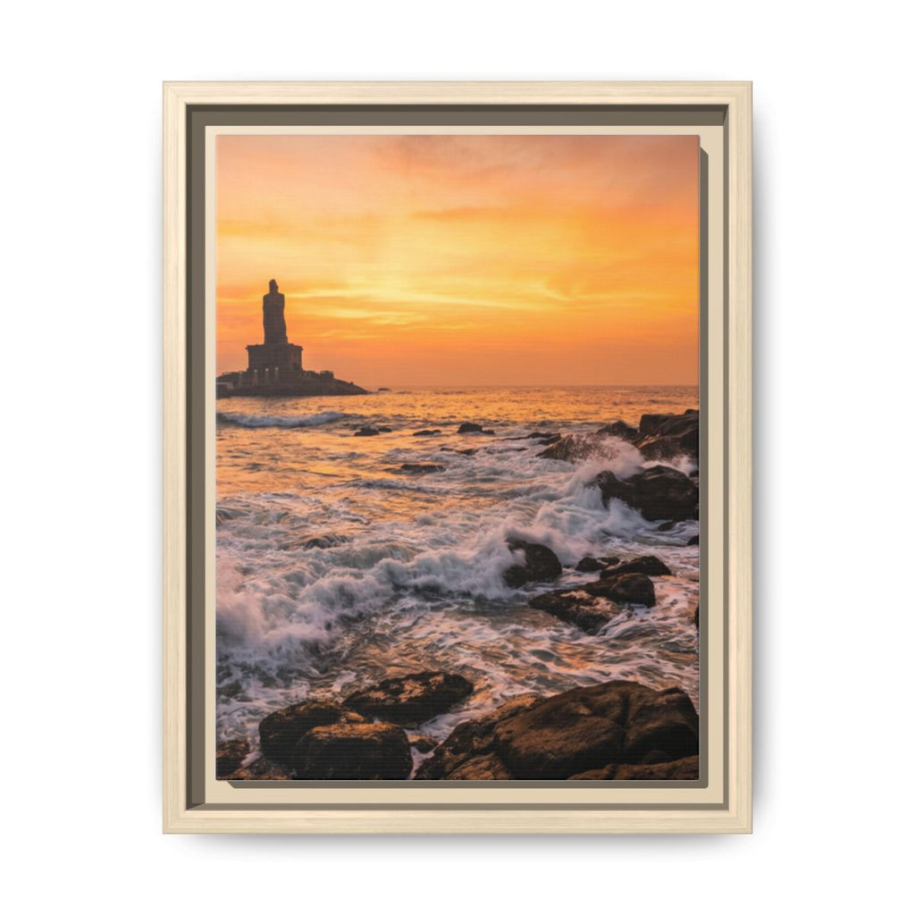 Framed Matte Canvas - Majestic Golden Coast