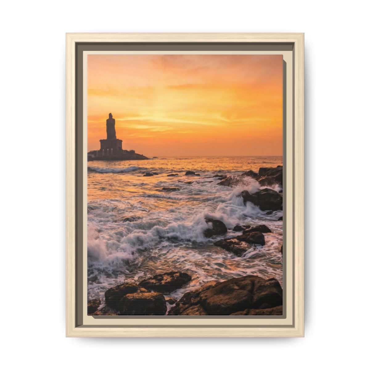 Framed Matte Canvas - Majestic Golden Coast