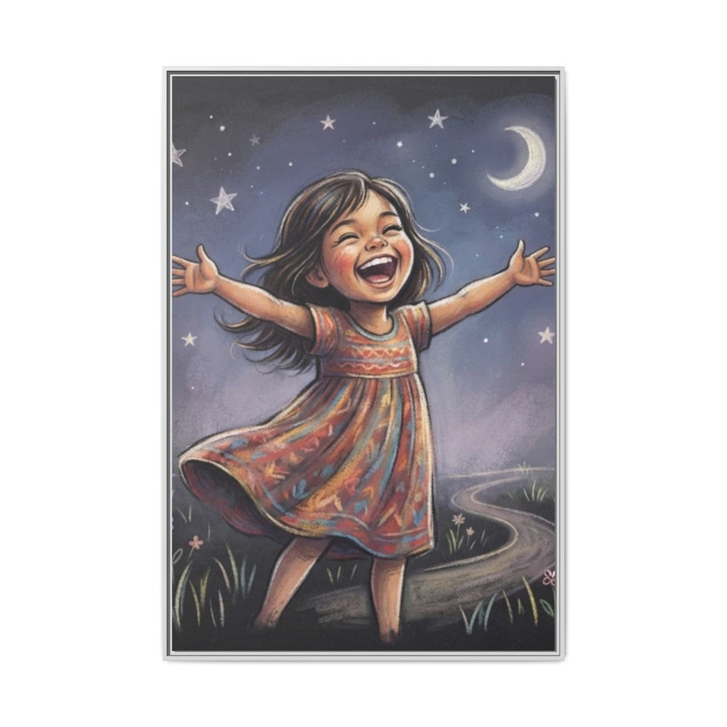 Matte Canvas Framed - Starlit Wonder Joy — White / 1.25"......