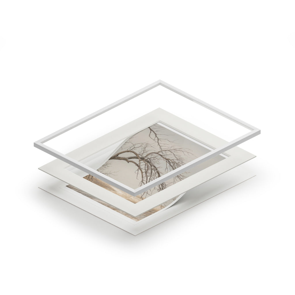 Framed Fine Art Print - Hushed Winter — Portrait