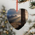 Crystal Glass Ornament - Golden Rays