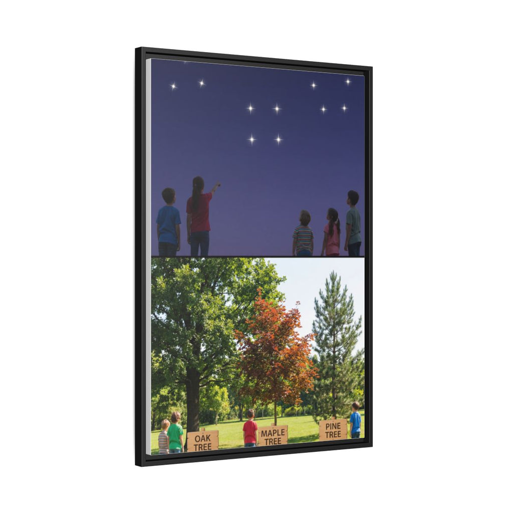 Gerahmte Leinwand (matt) - Discovery — Schwarz / 3,18 cm