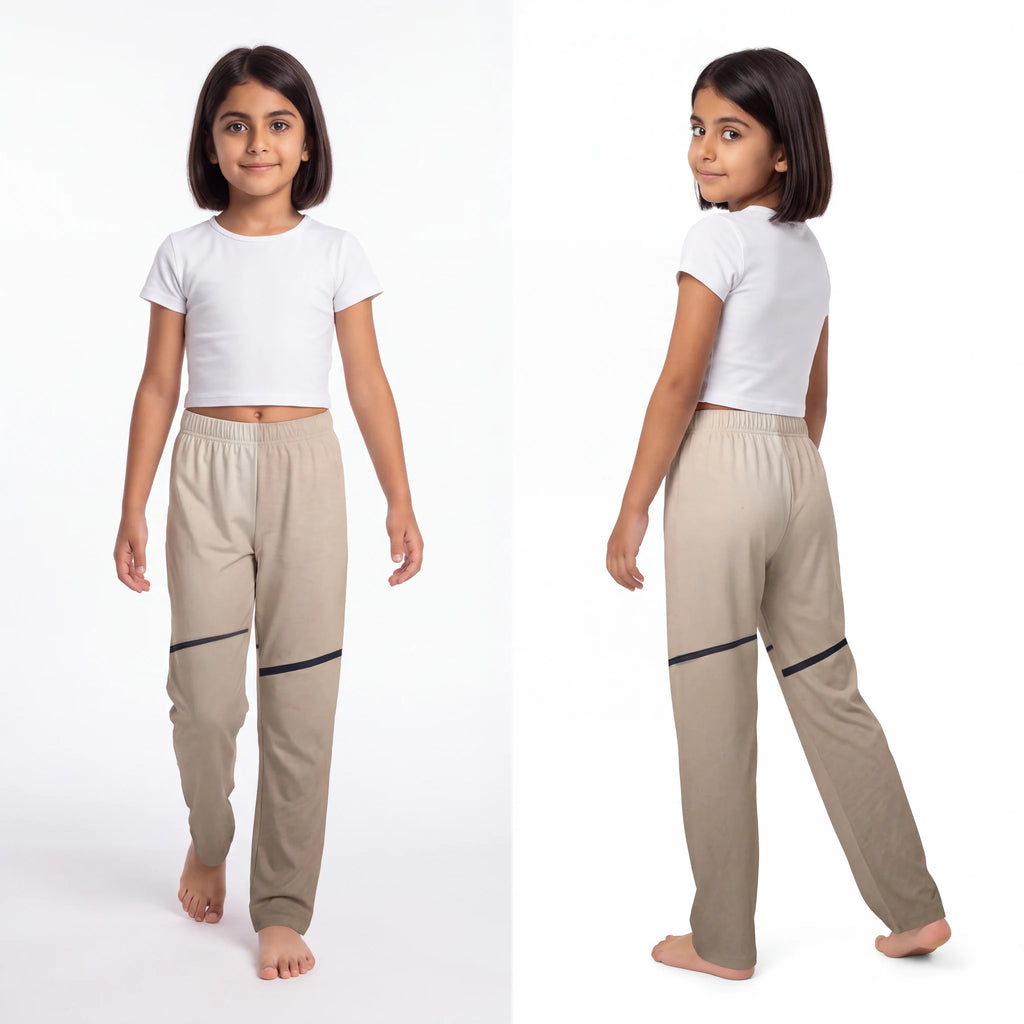 Kids Lounge Pants with Minimalist Gold Art