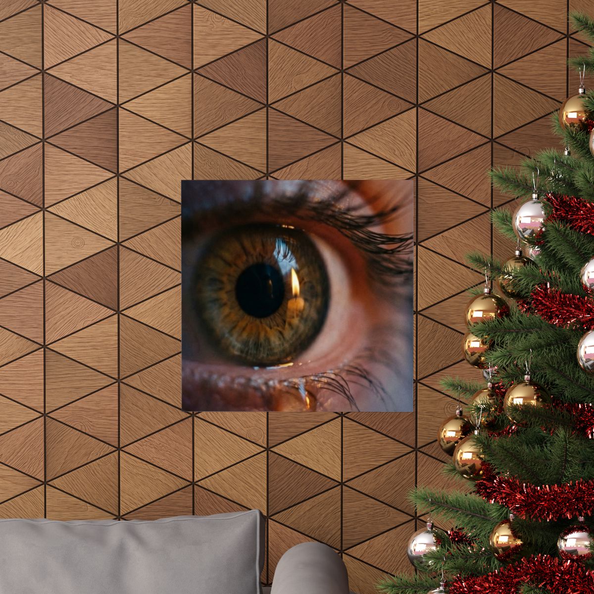 Matte Vertical Posters - Amber Iris Reflection Fine Art... |...
