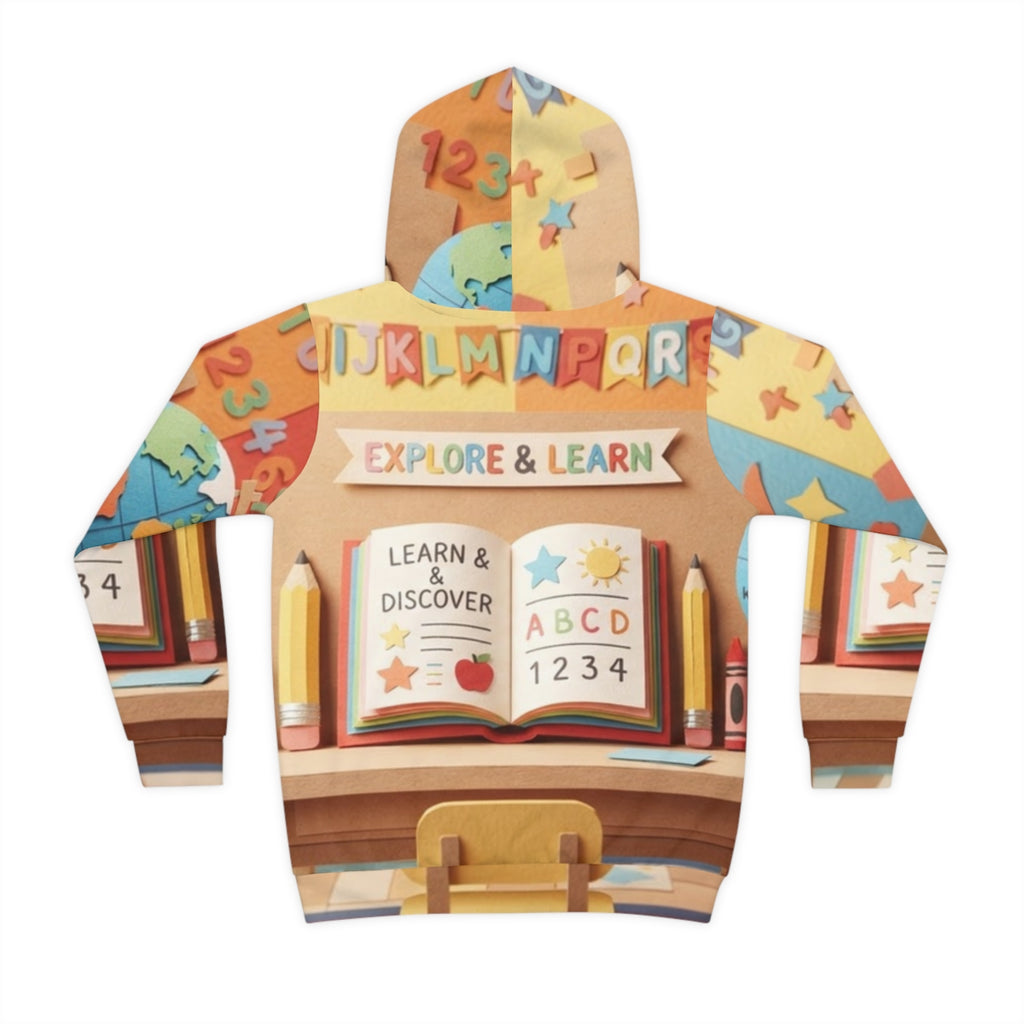 Children's Hoodie - Sunny Classroom Art | Echovira Gallery