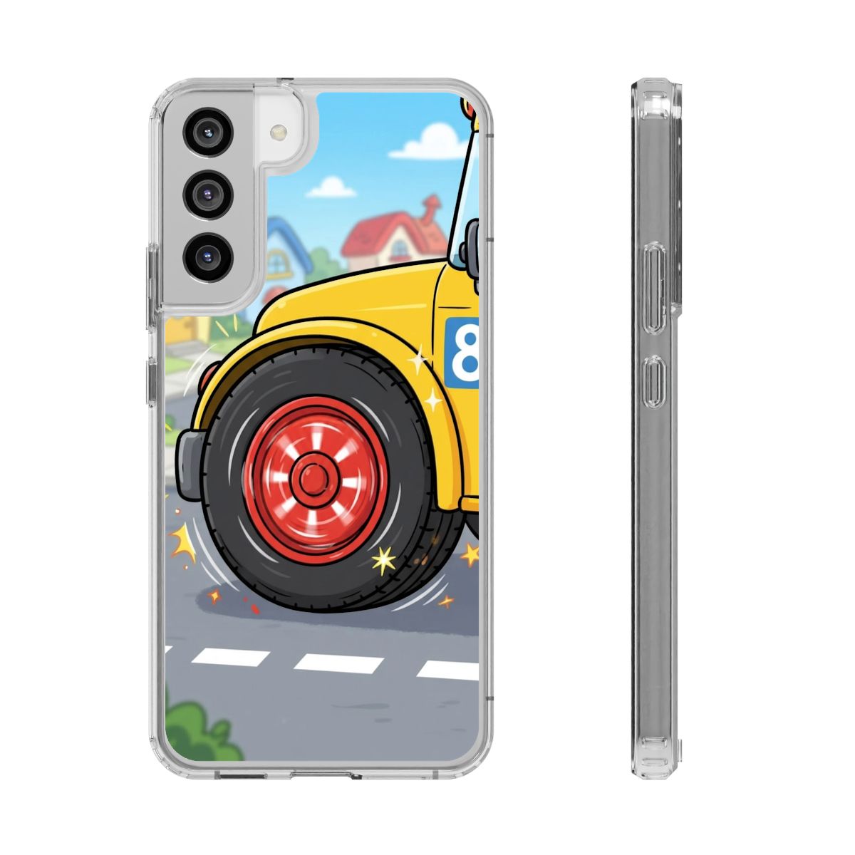 Clear Impact-Resistant Cases - Cartoon Bus | Echovira...