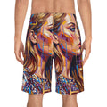 Men's Board Shorts - Shattered Elegance | Echovira Gallery