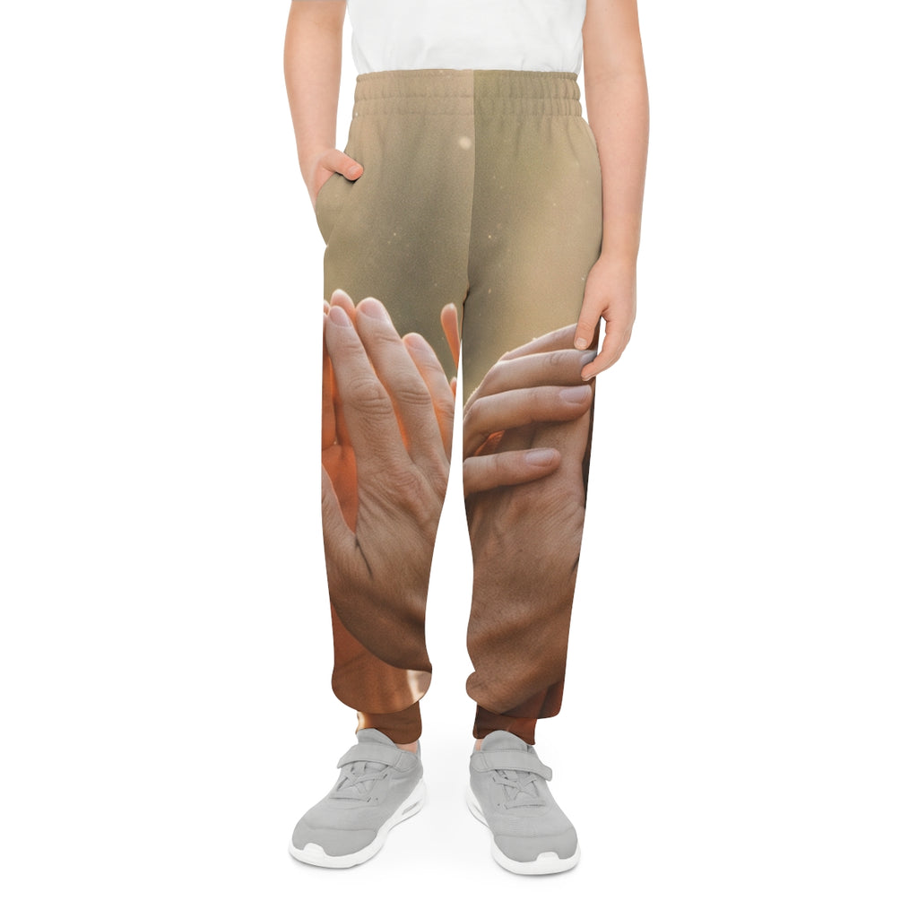 Youth Joggers - Golden Rays of Unity Wall Art | Echovira...
