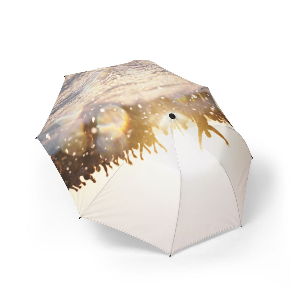 Foldable Umbrella with Golden Hour Art