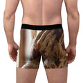 Men's Boxer Briefs - Sacred Heart Antique Folk Art Statue......
