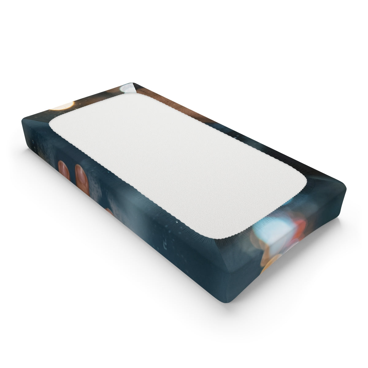 Rainy Window City Baby Changing Pad Cover