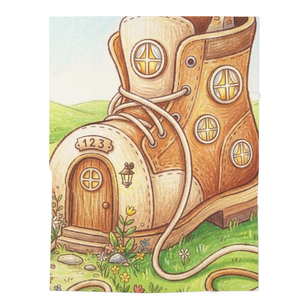 Baby Swaddle Blanket - Whimsical Shoe Cottage Fairy... |...