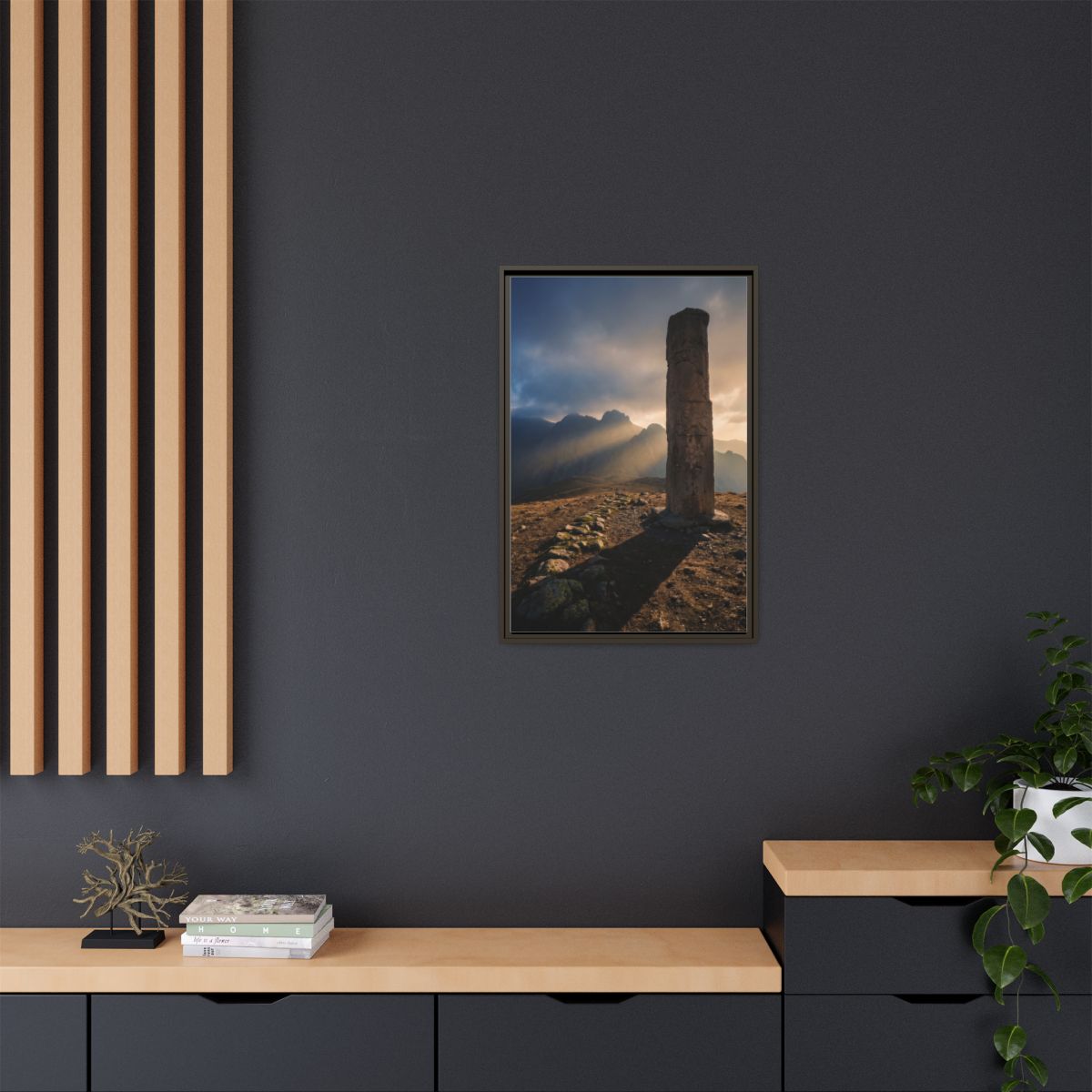 Framed Matte Canvas - Sun Peak