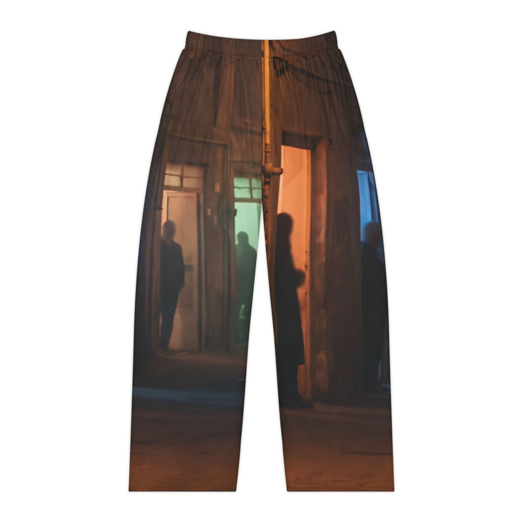 Women's Pajama Pants - Shadowed Alleyway Mystery Art Print |...