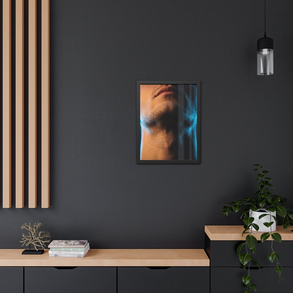 Framed Poster - Cinematic Urban Wall — Portrait