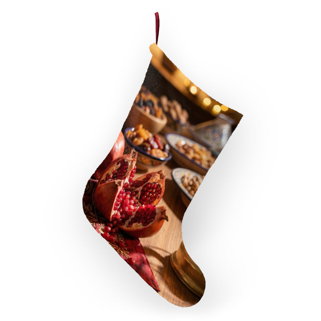 Christmas Stocking - Warm Lantern Harvest Still Life |...