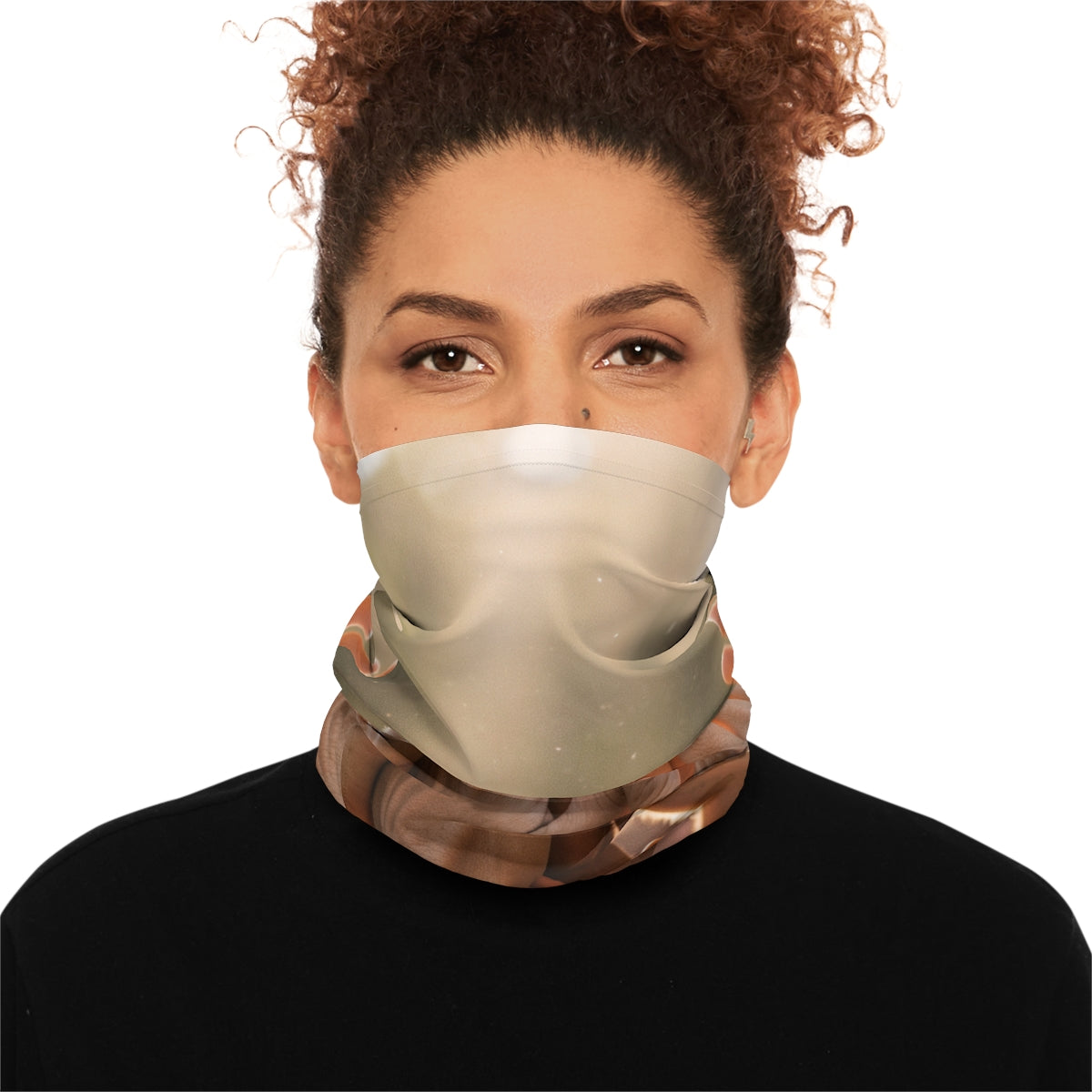 Lightweight Neck Gaiter - Golden Rays of Unity Wall Art |...