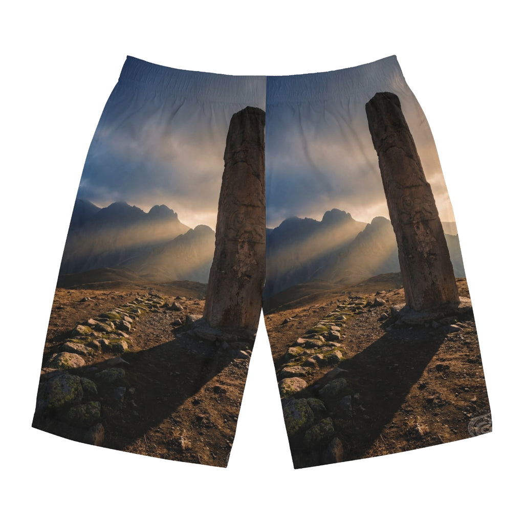 Men's Board Shorts - Mystic Monolith Ancient Persian... |...