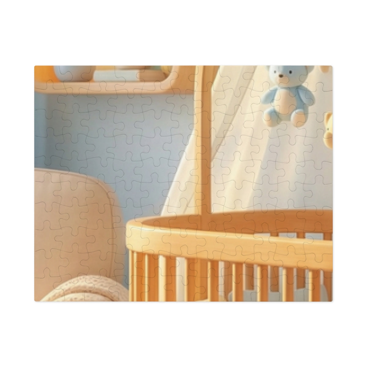 Jigsaw Puzzle with Tin - Dreamy Serene Nursery Art (30, 110...
