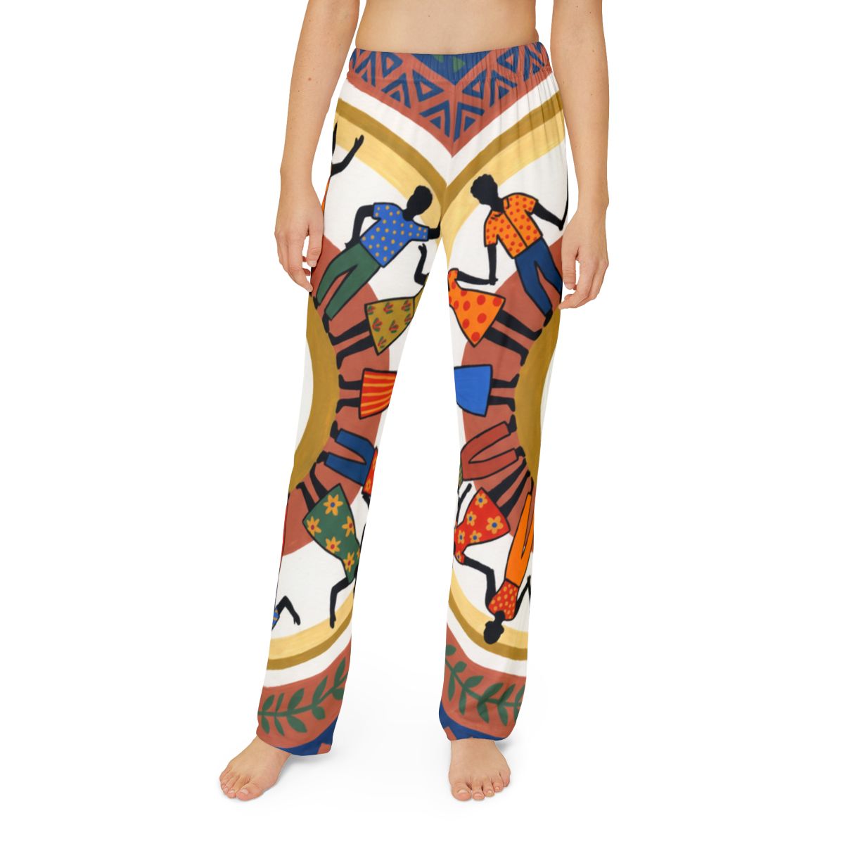 Kids Lounge Pants - Unity Mandala Folk Art | Echovira...