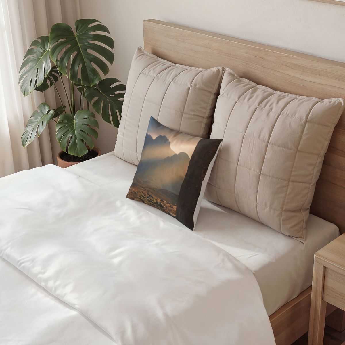 Poly Velvet Pillow - Mystic Monolith Ancient Persian... |...