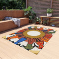Outdoor Rug - Unity Mandala Folk Art | Echovira Gallery