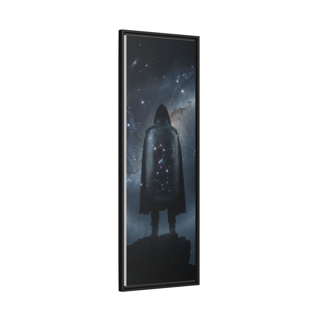 Framed Matte Canvas - Cosmic Sentinel — Black / 1.25" (8×10, 9×12, 11×14, 12×16, 10×20, 12×18, 16×20, 16×24, 18×24, 12×36, 20×24, 16×32, 20×30, 24×30, 24×32, 16×48, 24×36, 24×48, 30×40, 20×60, 32×48, 30×60 & 40×60)