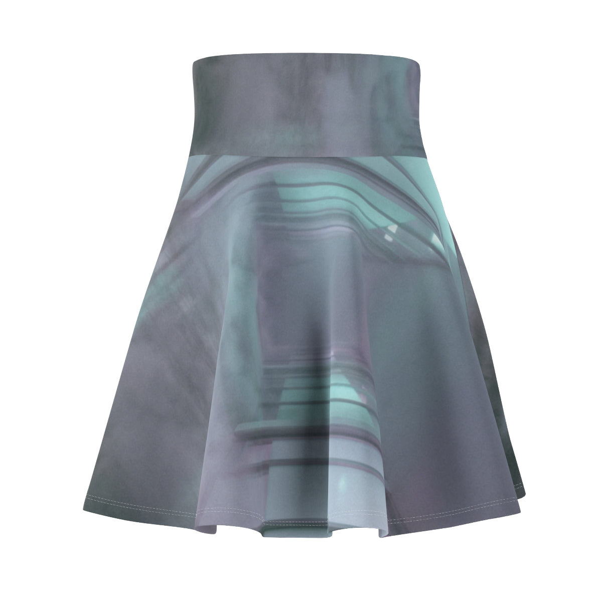 Women's Skater Skirt - Liminal Corridor Fog Art Print |...