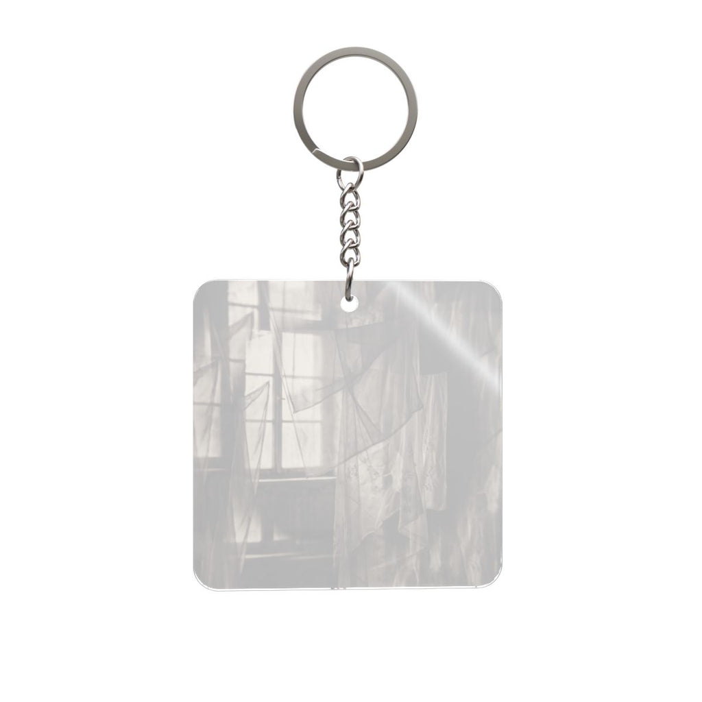 Square Keychain - Spectral Veils | Echovira Gallery