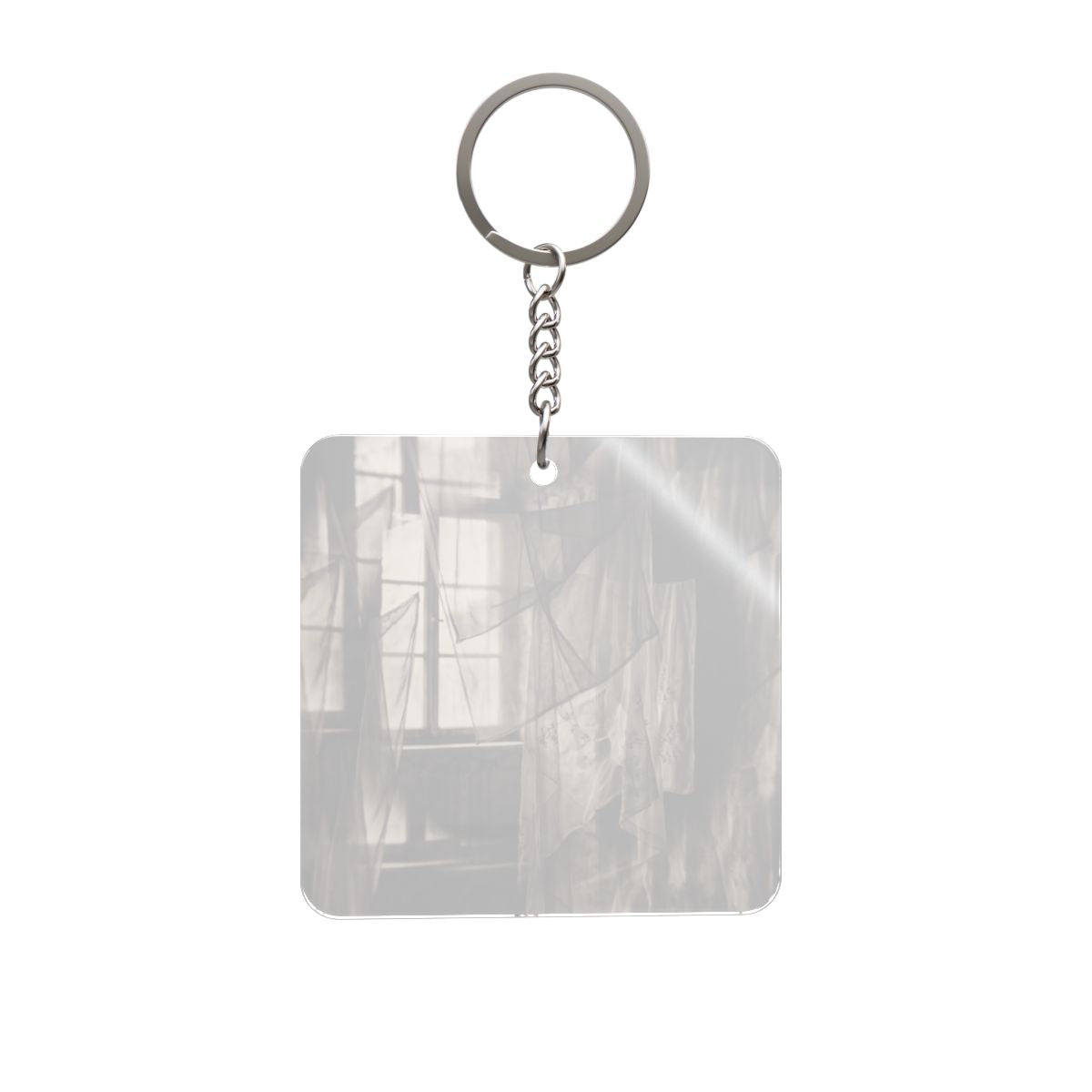 Square Keychain - Spectral Veils | Echovira Gallery