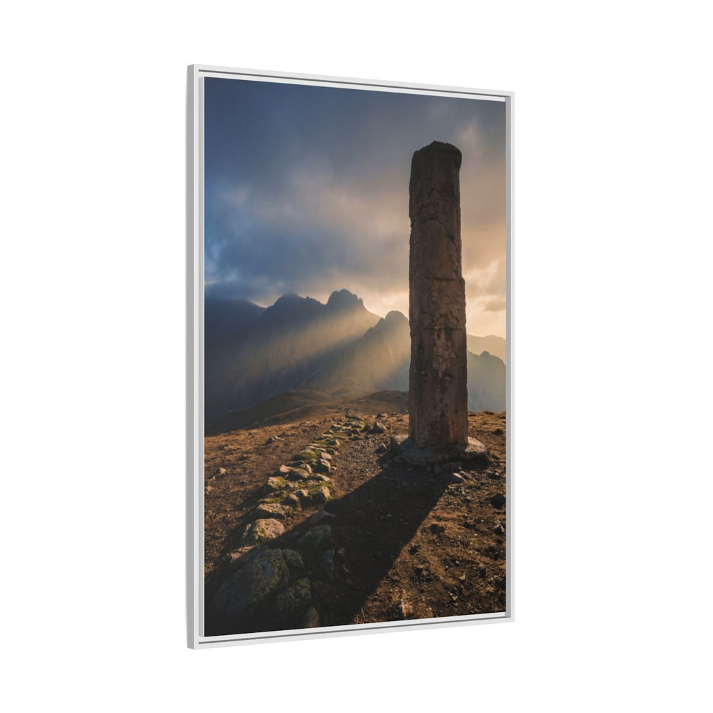 Framed Matte Canvas - Sun Peak