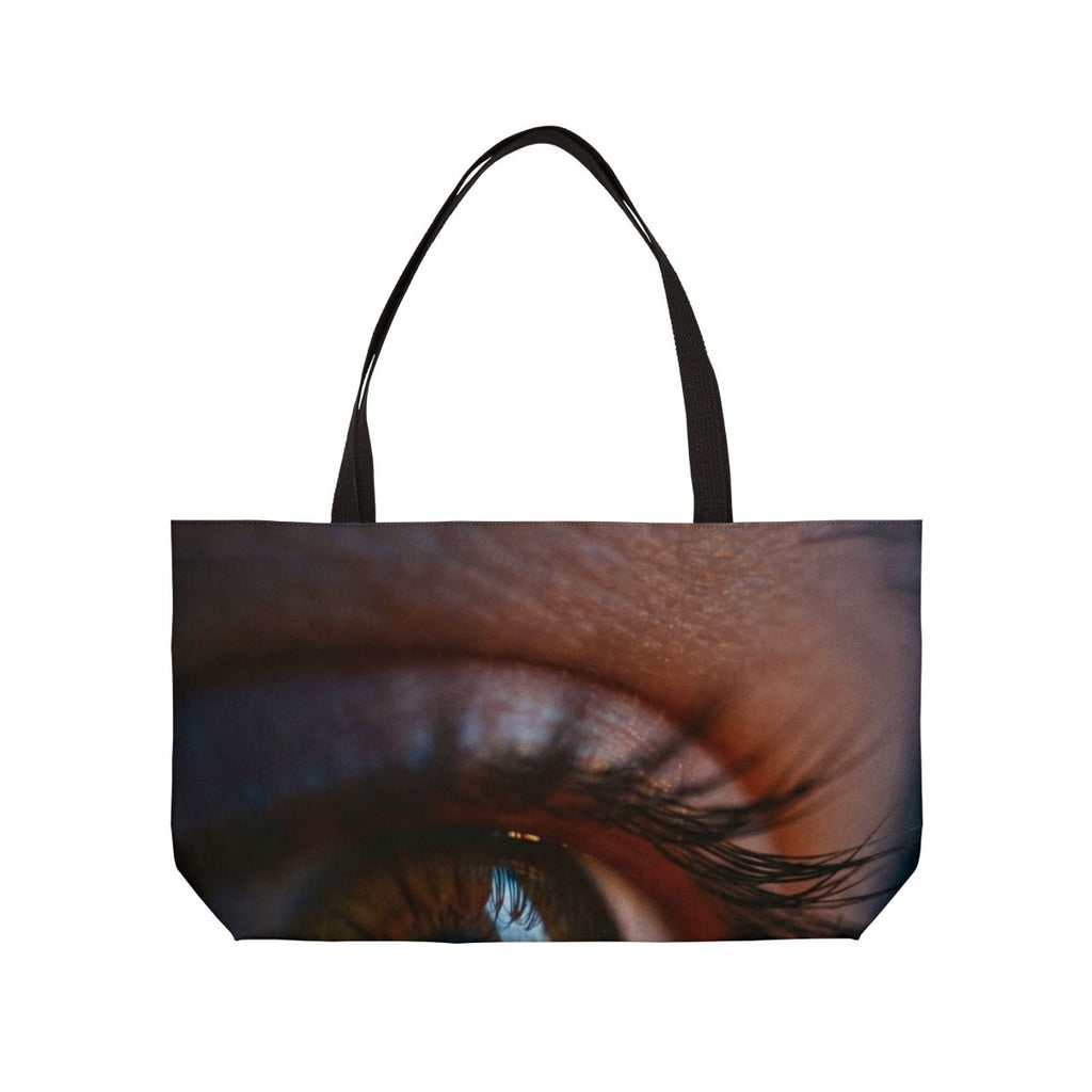 Weekender Tote Bag - Amber Iris Reflection Fine Art Print |...