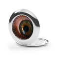 Compact Travel Mirror - Amber Iris Reflection Fine Art Print...