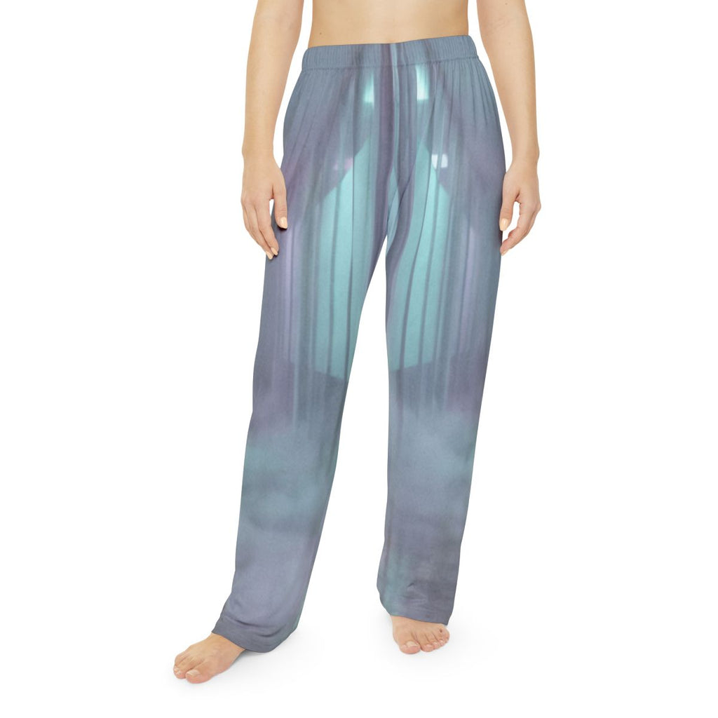 Women's Pajama Pants - Liminal Corridor Fog Art Print |...