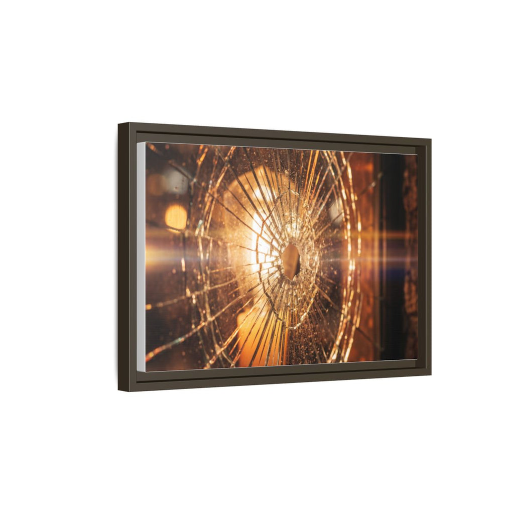 Framed Matte Canvas - Shattered Glass