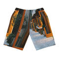 Athletic Long Shorts - Twilight Courtyard | Echovira Gallery