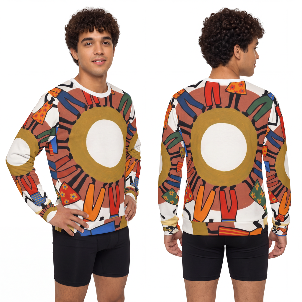 Men's Lightweight Sweatshirt - Unity Mandala Art | Echovira...