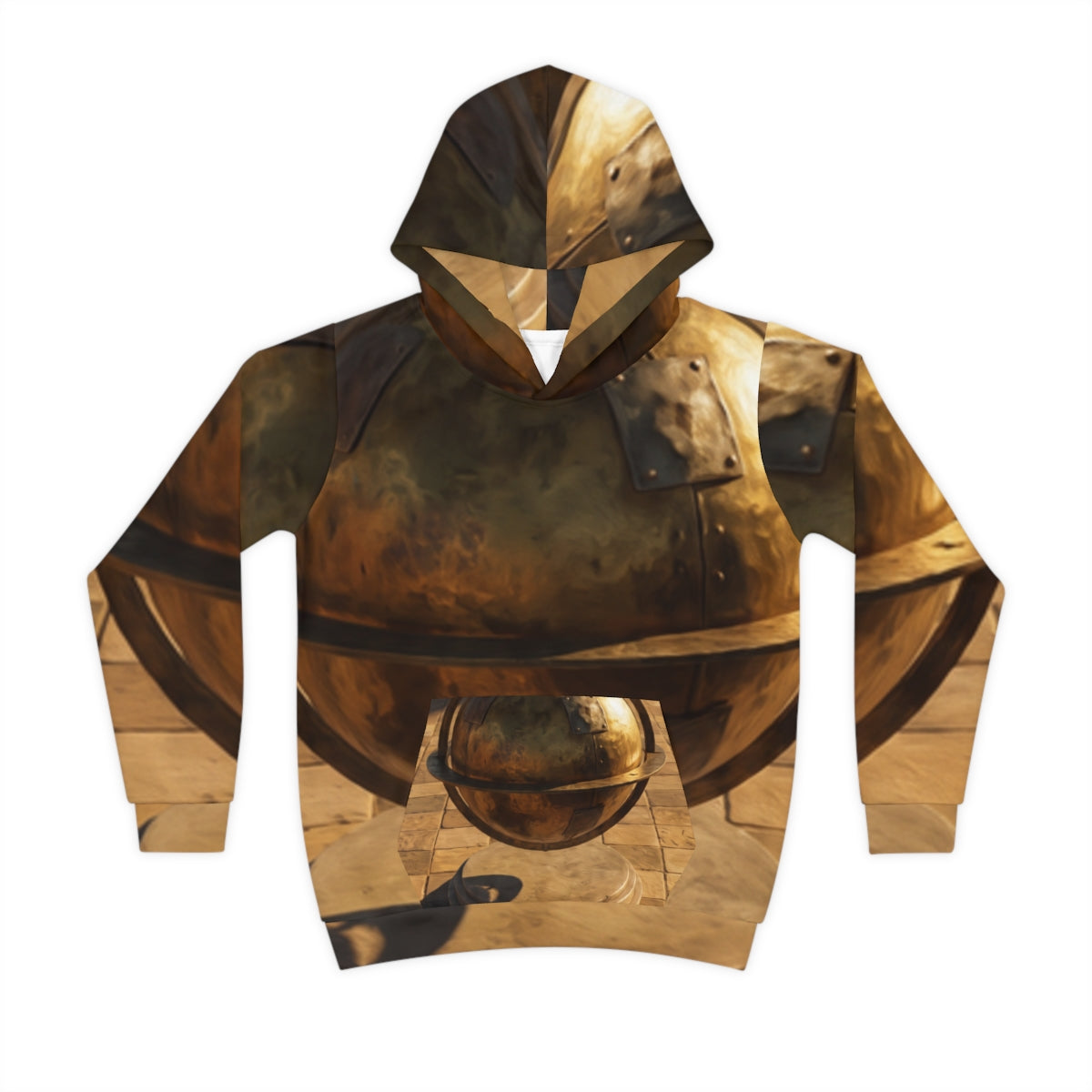 Children's Brass Astrolabe Art Hoodie