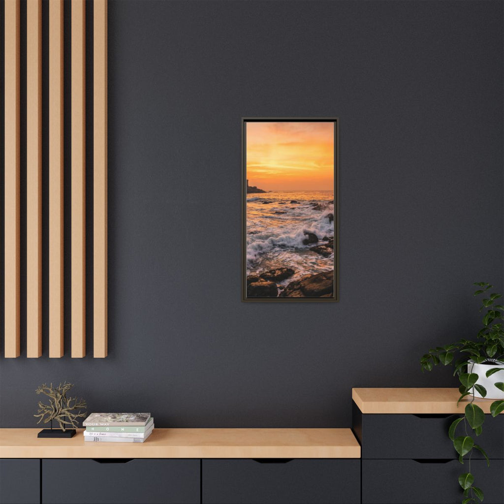 Framed Matte Canvas - Majestic Golden Coast