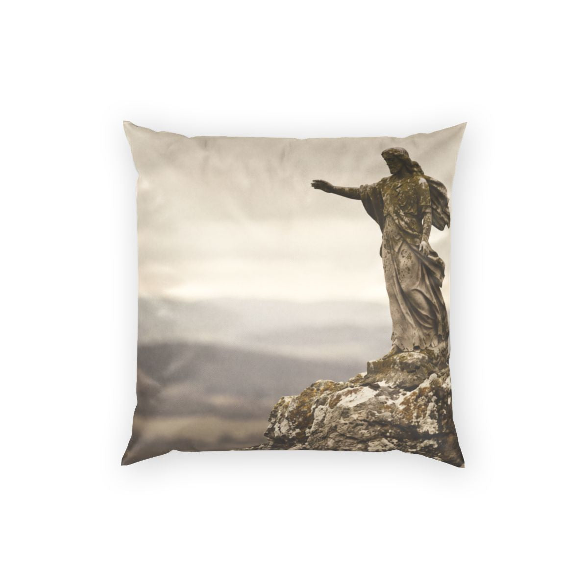 Poly Velvet Pillow - Sacred Summit | Echovira Gallery