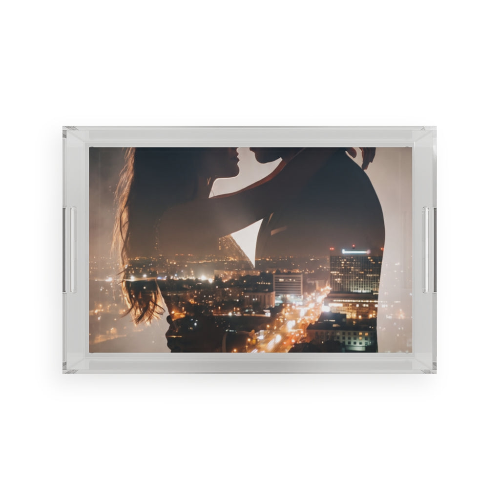 Acrylic Serving Tray - Metropolitan Nights | Echovira...