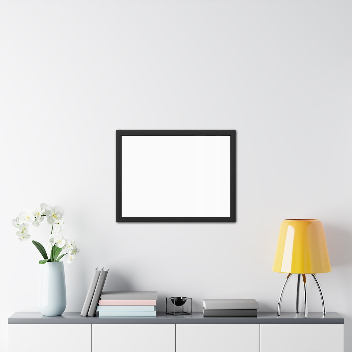 Framed Posters - Silent Shadow Covered Chair Art — Landscape...