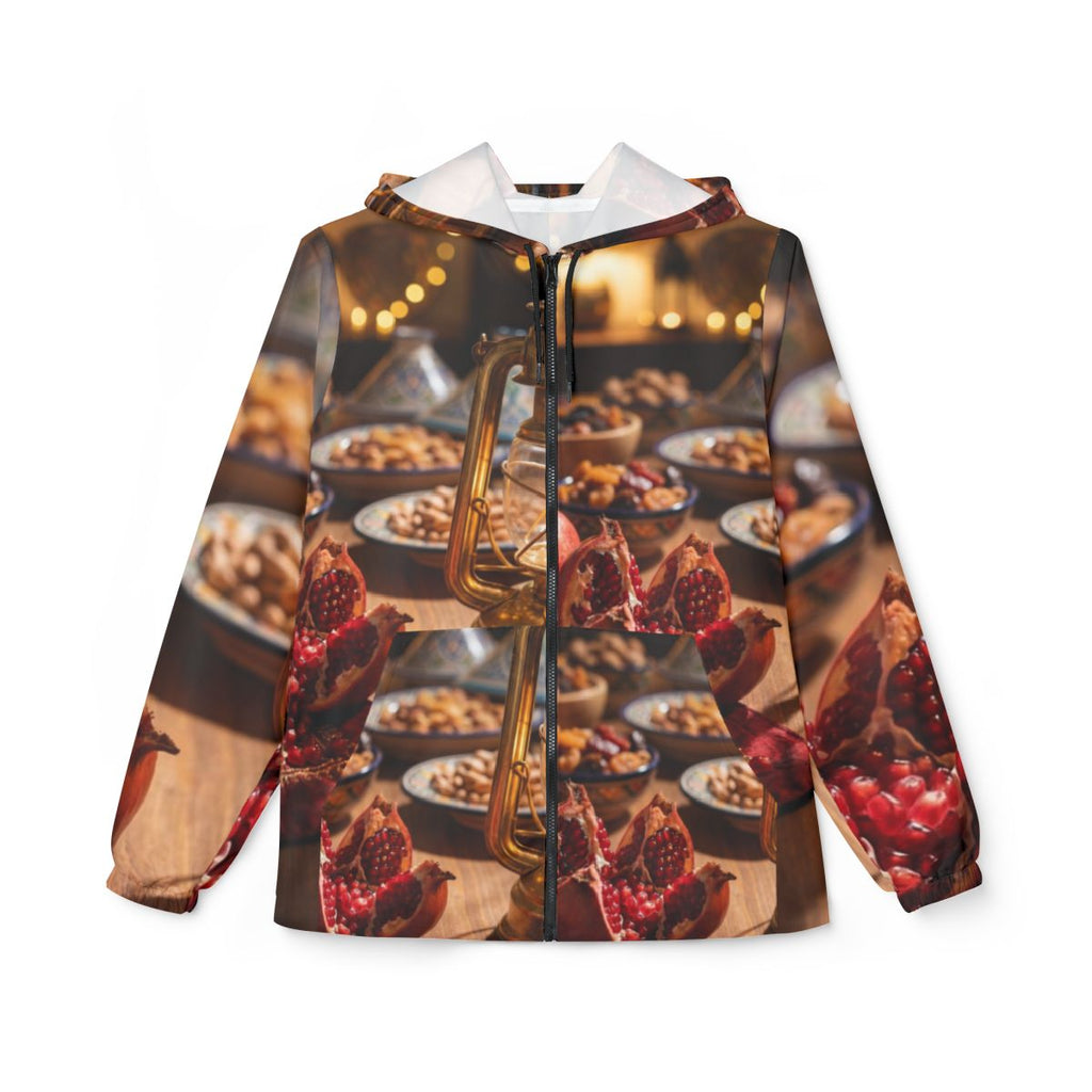 Windbreaker Jacket - Amber Feast Journey | Echovira Gallery