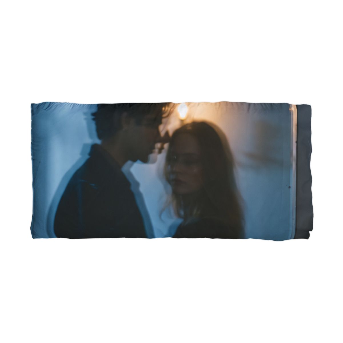 Midnight Shadow Pillowcase - Cozy Cinematic Bedding |...