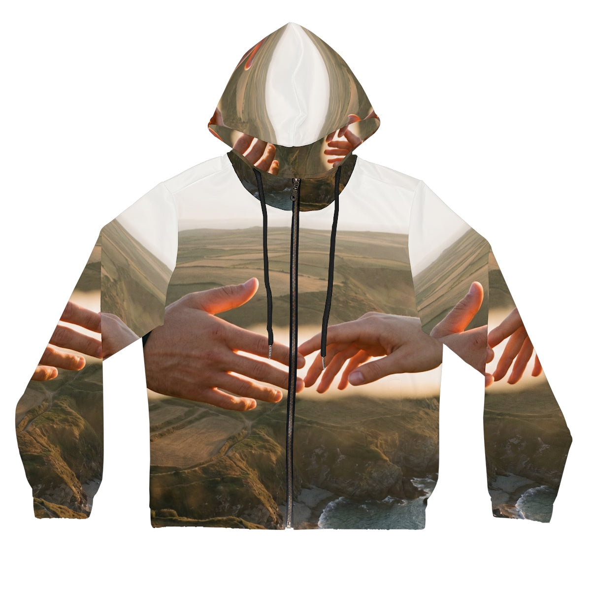 Women's Full-Zip Hoodie - The Infinite Touch | Ethereal... |...
