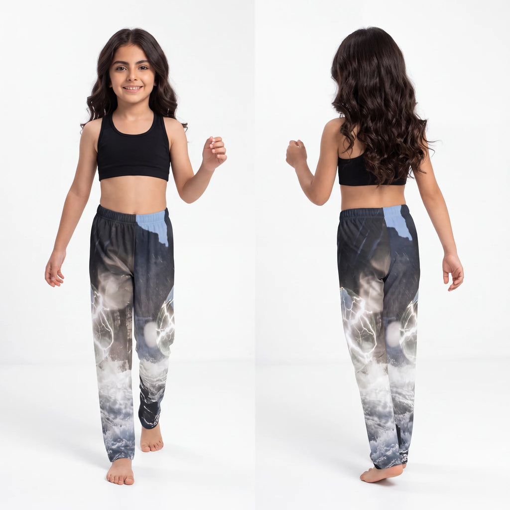 Kids Lounge Pants Glowing Orb River Art