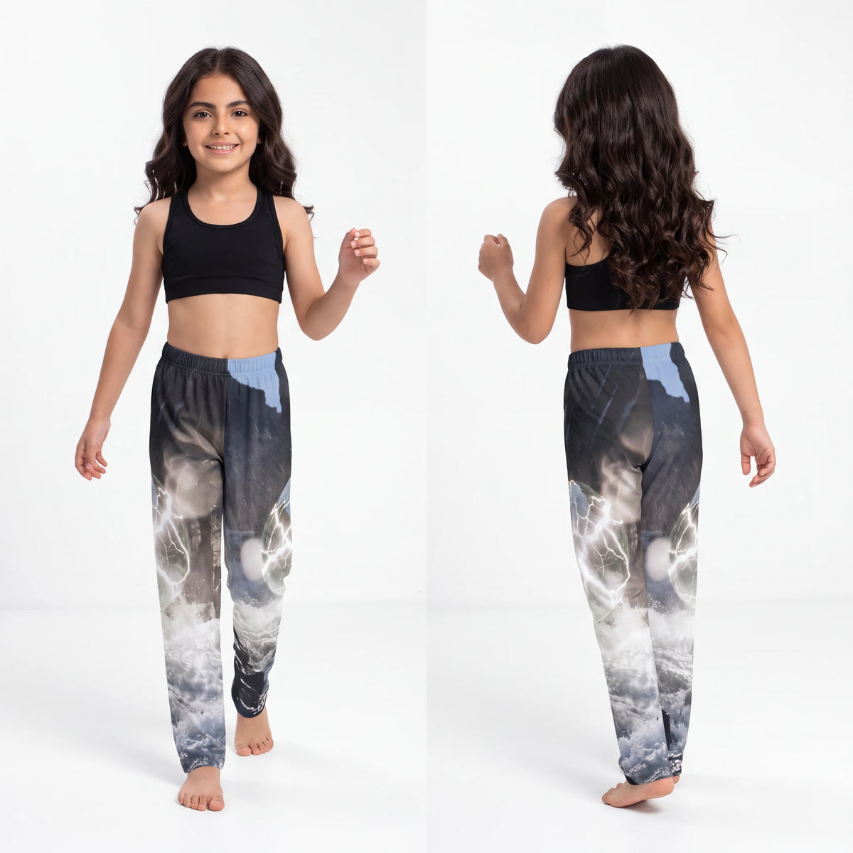 Kids Lounge Pants Glowing Orb River Art