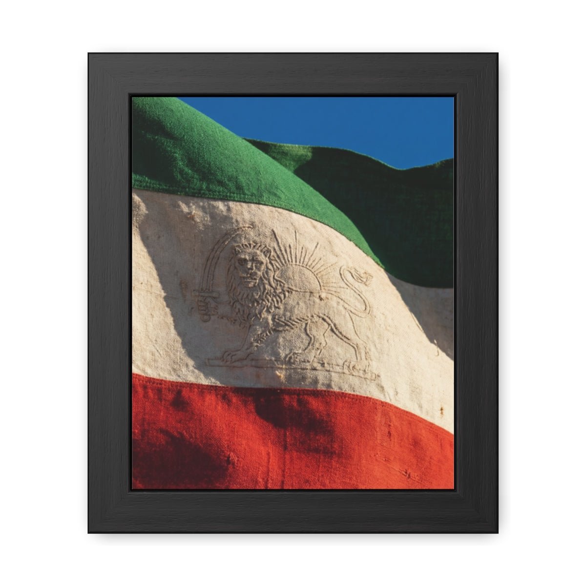 Framed Wall Art - Heritage Flag — Portrait